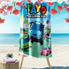 Serviette de Plage Imprimée Tayo le Petit Bus, Grande Serviette Douce à Séchage Rapide pour Plage Camping Natation