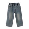 Children's Fashion Elastic Waist Wide Leg Jeans