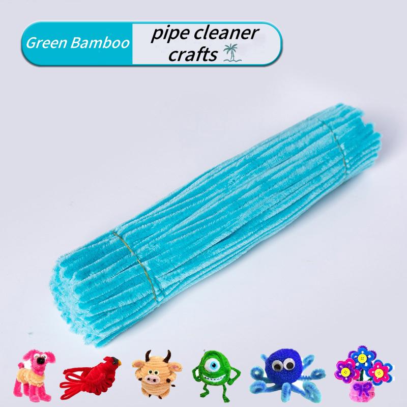 100 Pieces Pipe Cleaners Chenille Stem, Solid Color Pipe Cleaners Set for Pipe Cleaners DIY Arts Crafts Decorations