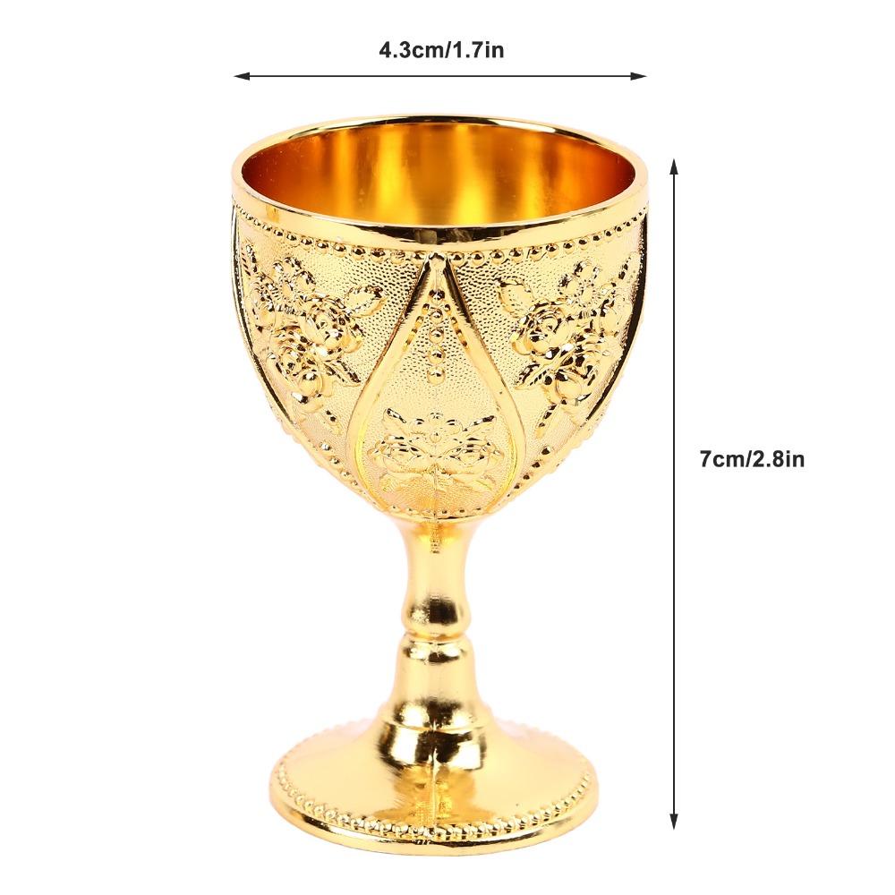 Zinc Alloy Wine Glass Gold Chalice Goblet Goblets & Chalices Shot Glass  For Wedding