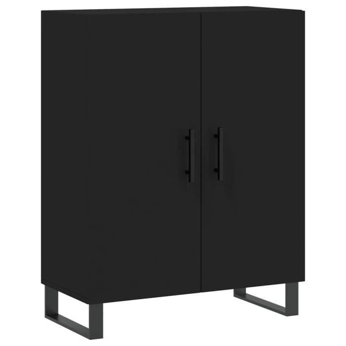 VidaXL Buffet noir 69,5x34x90 cm bois d'ingénierie 827749