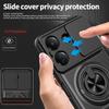 KEYSION Magnetic Phone Case for Redmi 13C Slide Camera Protection Upright Kickstand Shockproof Back Cover for Xiaomi POCO C65