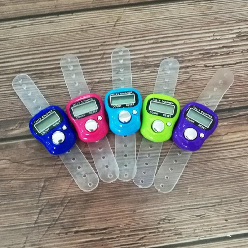 Mini Stitch Marker And Row Finger Counter LCD Electronic Digital Tally Counter For Sewing Knitting Weave Tool Key Number Count 1