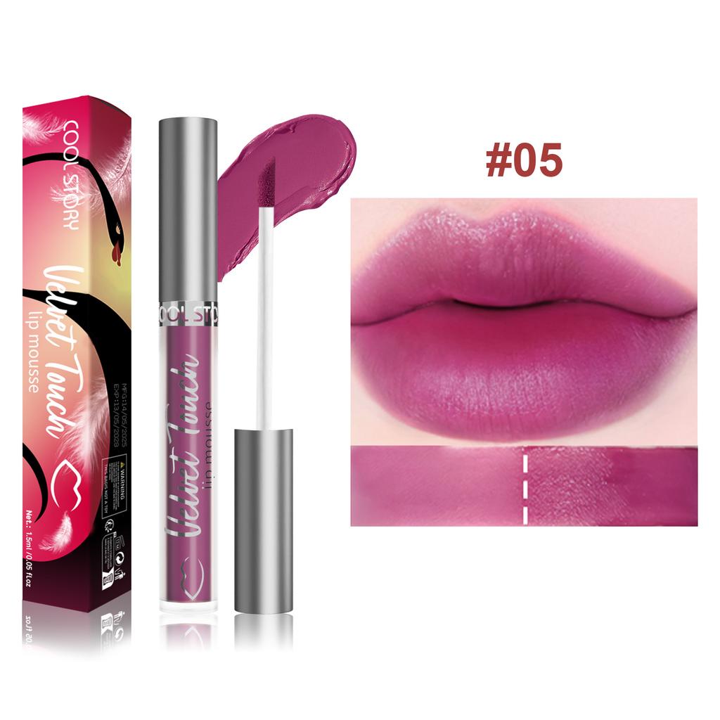 9-color Velvet Sexy Lip Gloss Refreshing and Moisturizing Lip Gloss Long-lasting Color-retaining Liquid Lipstick Waterproof Mist Lip Gloss