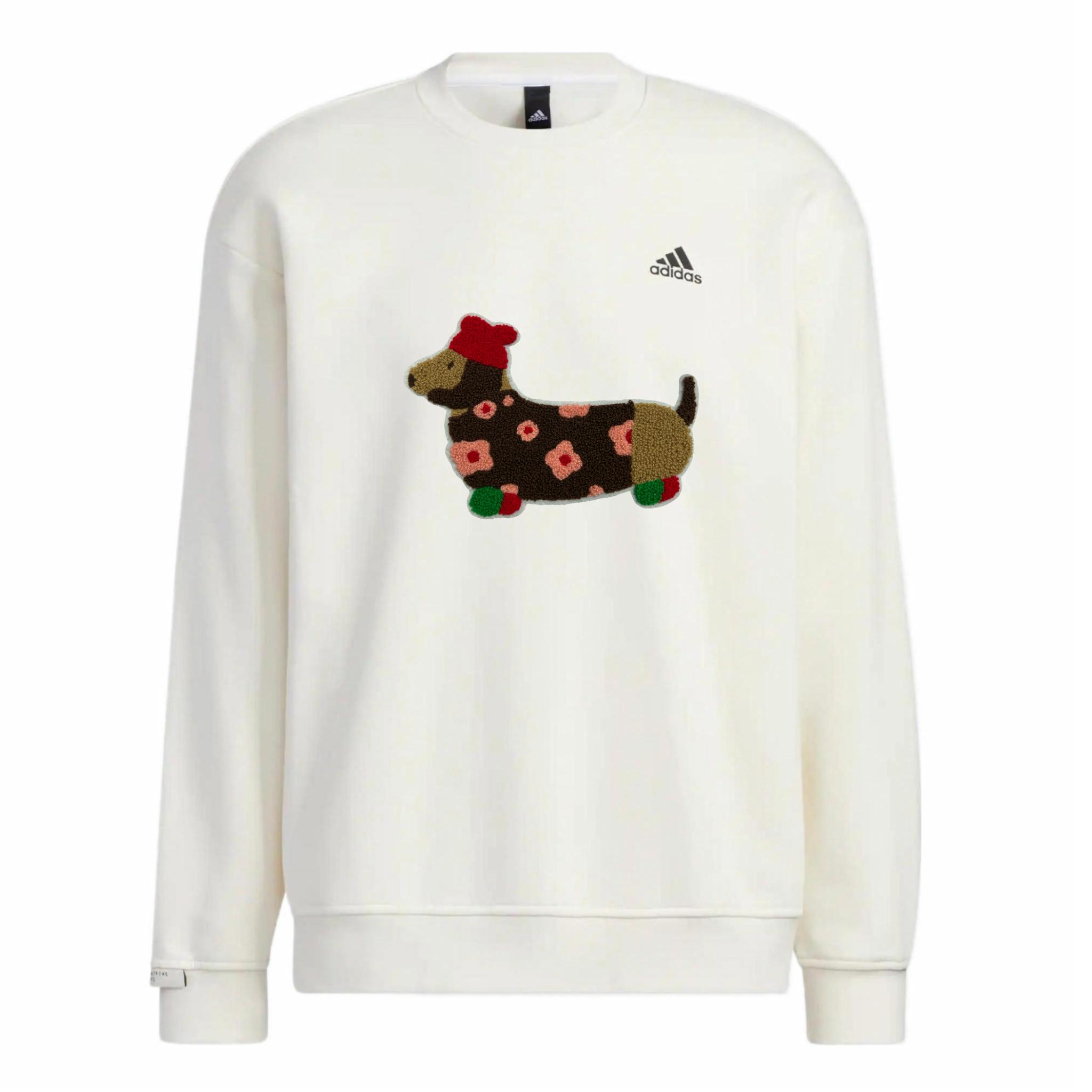 Adidas LABEL Свитшоты Унисекс Белый Круглый вырез Умеренный Обычный IB2713(Команда378-MJGa x1) L
