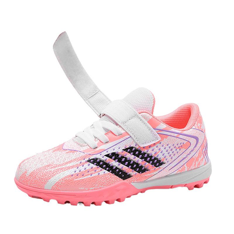 Children's Football Shoes Boys Girls Teens Velcro Shredded Nails School Students Competition Training Shoes