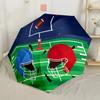 Football Helmets And Ball Automatic Umbrella Compact 8-Rib Design Foldable Design Perfect for Outdoor Adventures Fashion Lovers
