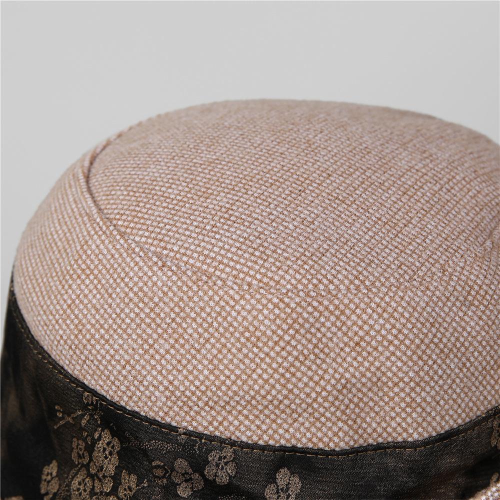 Middle-Aged Mother Hat Ladies Season Casual Warm Bucket Hat Grandma Old Man Foreign Air Basin Hat