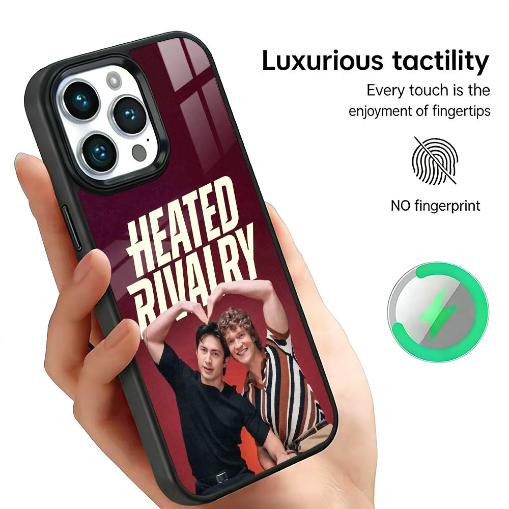 H-Heated Rivalry Phone Case For IPhone17 16 15 14 13 12 11 Plus Pro Max Plus Wireless Charger Cover Funda