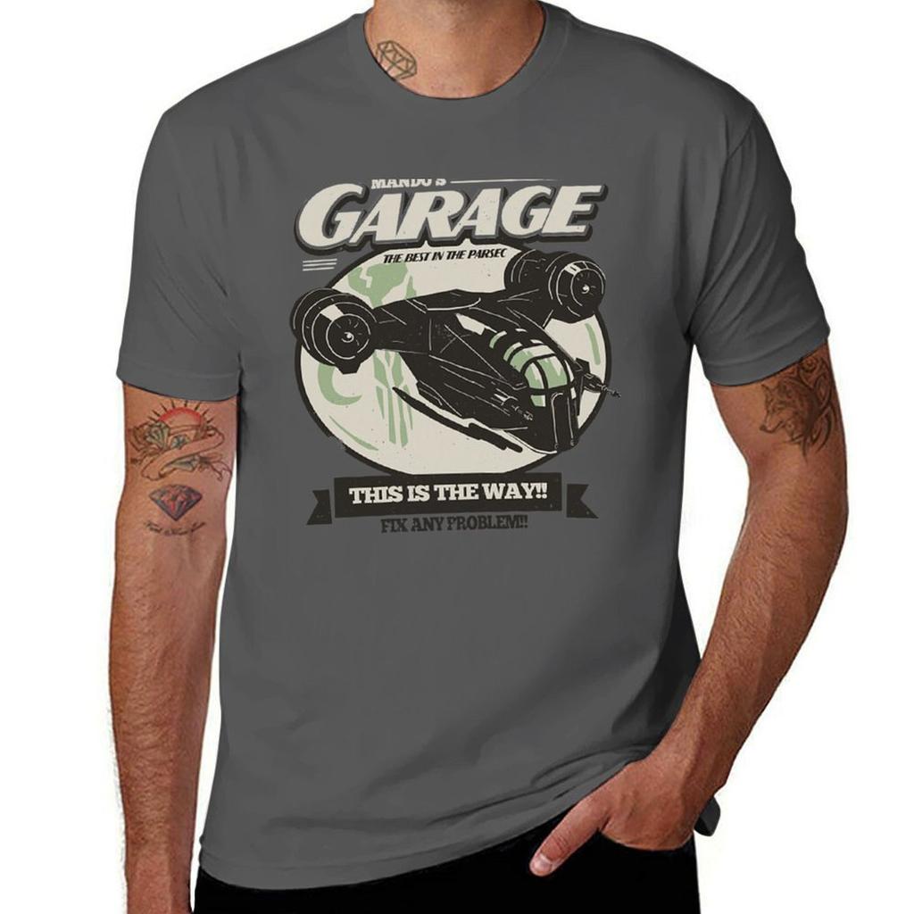 Unisexdos Garage Tshirt Breathable Basic Cotton Tshirt