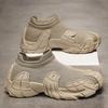 Men's Summer New Breathable Mesh Sports Shoes, Fashionable Thick Soled Lightweight Mesh Shoes, One Foot Soft Soled Casual Shoes