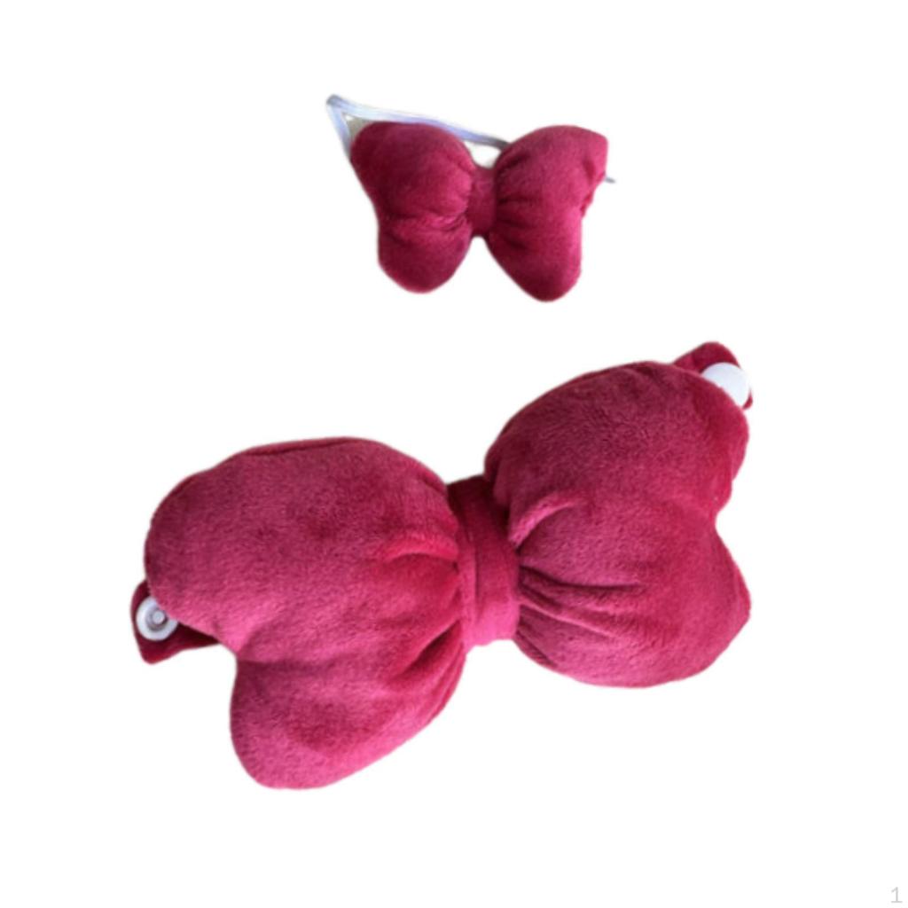 2 Pack Bow Top and Headband Accessories for Miniature Dolls