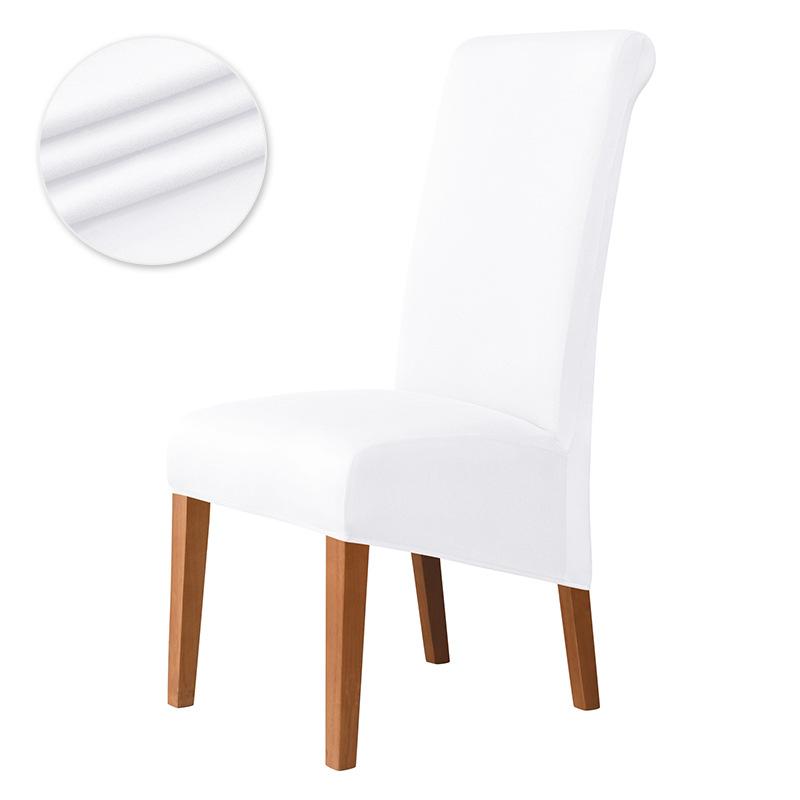 Solid Color Larger Chair Cover High-end Elastic Household Dining Chair Cover Chair Dustproof Cover