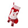 Christmas Theme Stocking Knitted Present Bag for Kids Santa/Snowman/Elk Christmas Socks Festival Mantels Accessory
