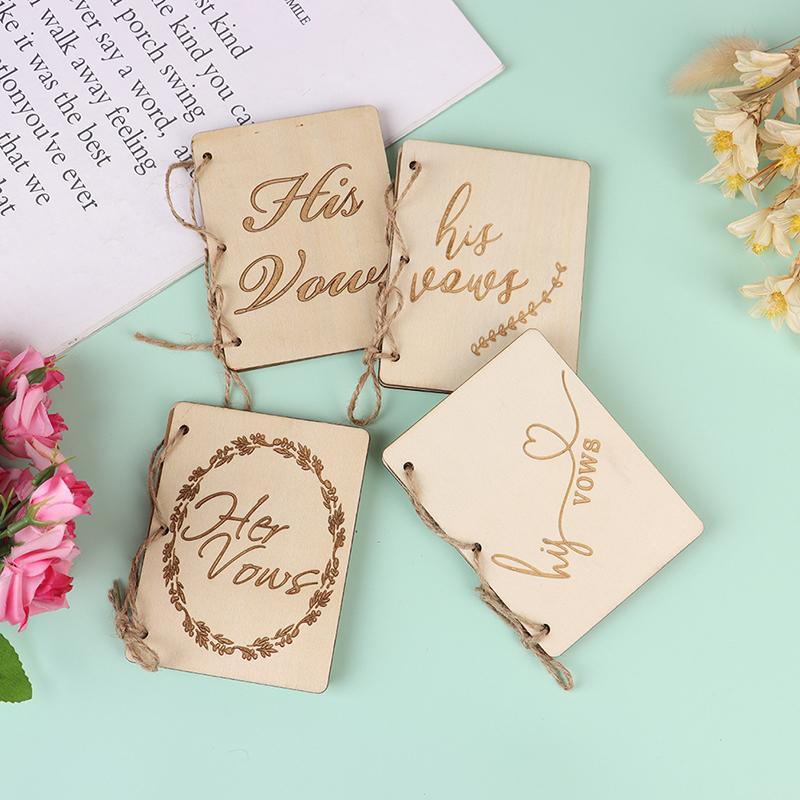 2Pcs Hochzeit Gelübde Bücher Hochzeit Gelübde Notebook Kreative Robust Kraft Papier Handbuch