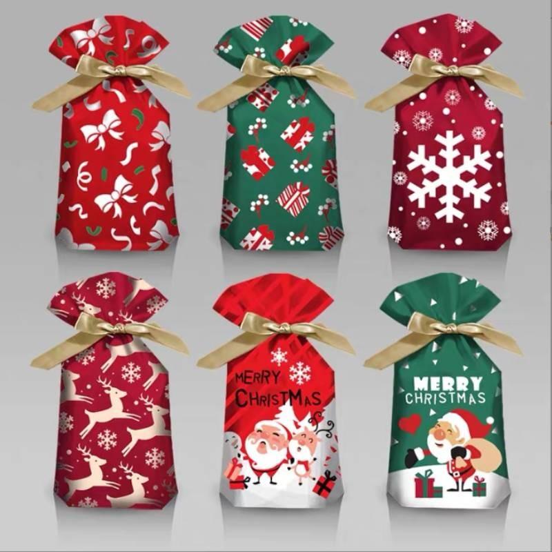 50 Pcs Large Christmas Sacks Party Gift Bags Drawstring Wrap Present Storage