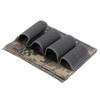Tactical 12/20Ga 4 Round Ammo Carrier Holder Shotgun Shell Molle Nylon Magazine Pouch Panel Flashlight Pen Organizer