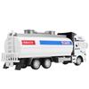 1/48 Scale Water Tanker Truck Vehicle Toy Model, Model Car, High Simulation Pull Back Function for Kids Gift Boys Girls Children
