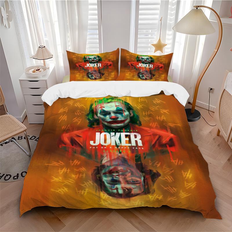 Joker'S Dark Transformation Print 3Pcs Bedding Setduvet Cover With 2 Bedropillowcase Home Birthday Gift