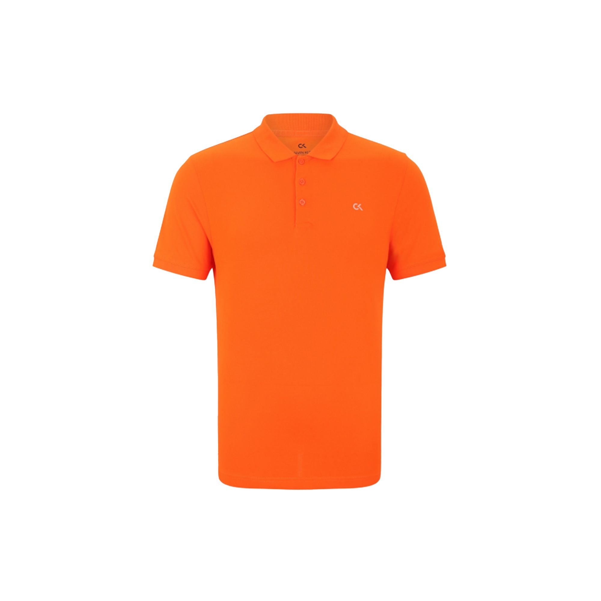 

Calvin Klein Minimalist Logo Short Sleeve Polo Shirt Men tops Orange 4MS1K162-843 S