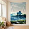 Mein Nachbar Totoro (25) Wandbehang Stilvoller Wandbehang für Schlafzimmer Wohnzimmer Studentenwohnheim Schönes Geschenk für Familie und Freunde