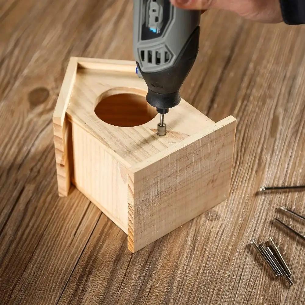 10Pcs Portable HSS Router Bits 1/8" 3mm Shank DIY Drill Bit Professional High Quality Carving Router Bits for Dremel