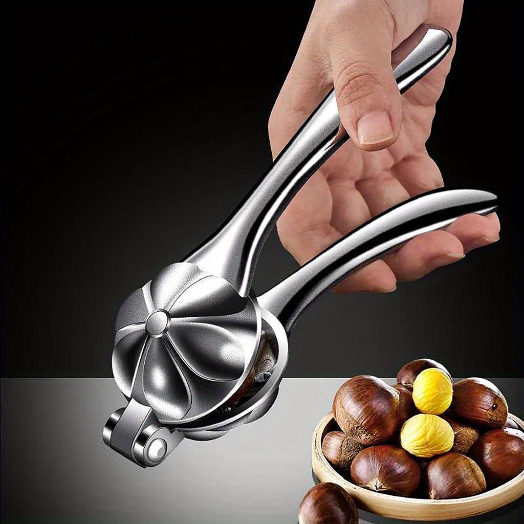 Aluminum Alloy Chestnut Opener Tool Multi-Functional Nut For Chestnuts, Walnuts & Hazelnuts