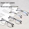 Ultra-Light Men's Metal Eyeglass Frame for Myopia - Large Face Slimming Design