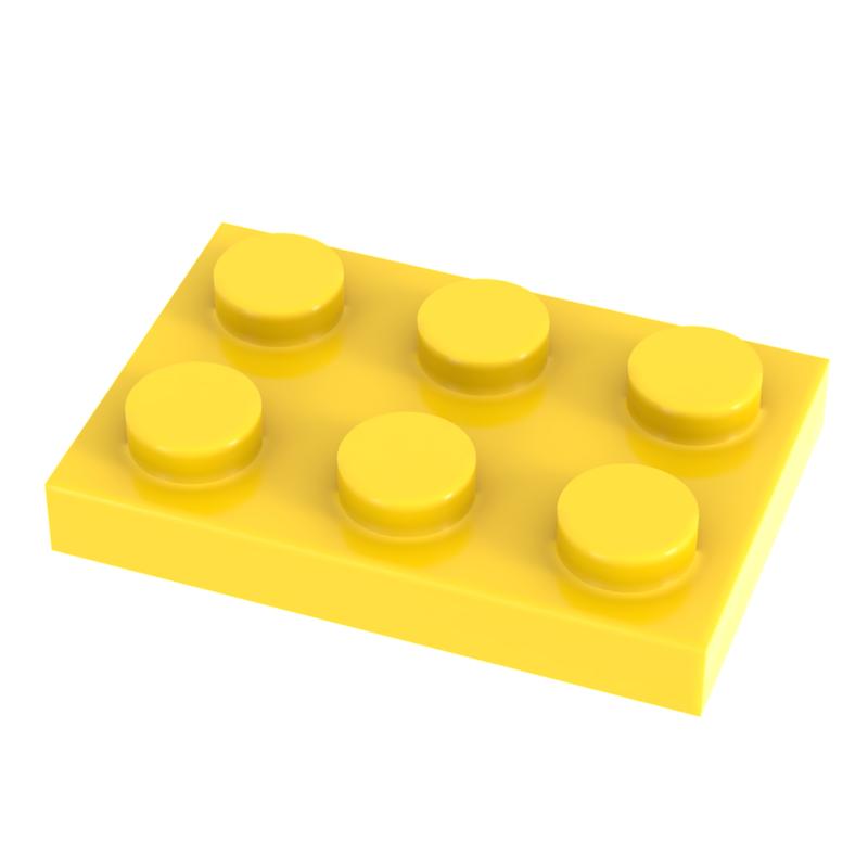 [Funbrick] 50pcs Board 2X3 3021 Works With featuring Famous Construction Brick Classic Construction Blcok Playthings MOC DIY