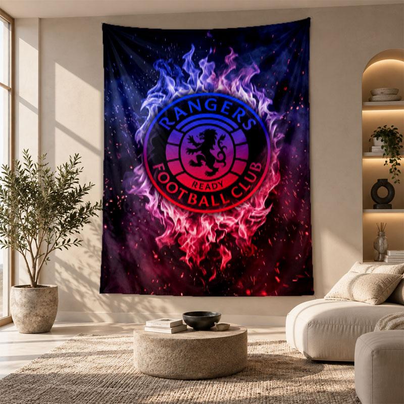Decorative Tapestry,Rangers FC Printed Wall Art, Lightweight Wall Hanging For Bedroom Background