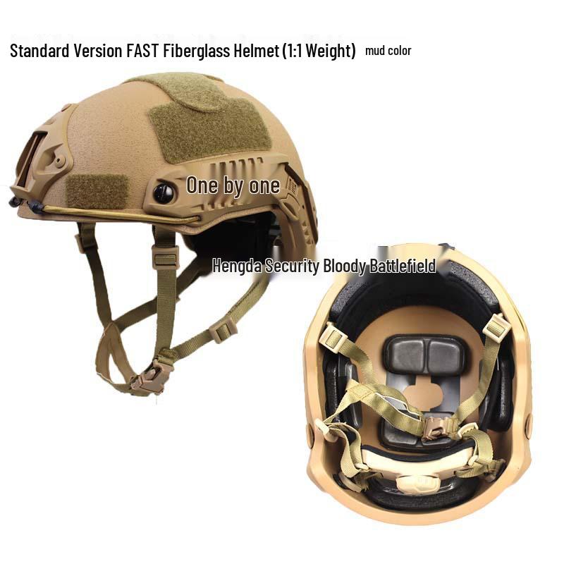Cross CE Certified Tiger Stripe Tactical FAST Helmet, 1.5KG Fiberglass, Anti-riot Security Training.