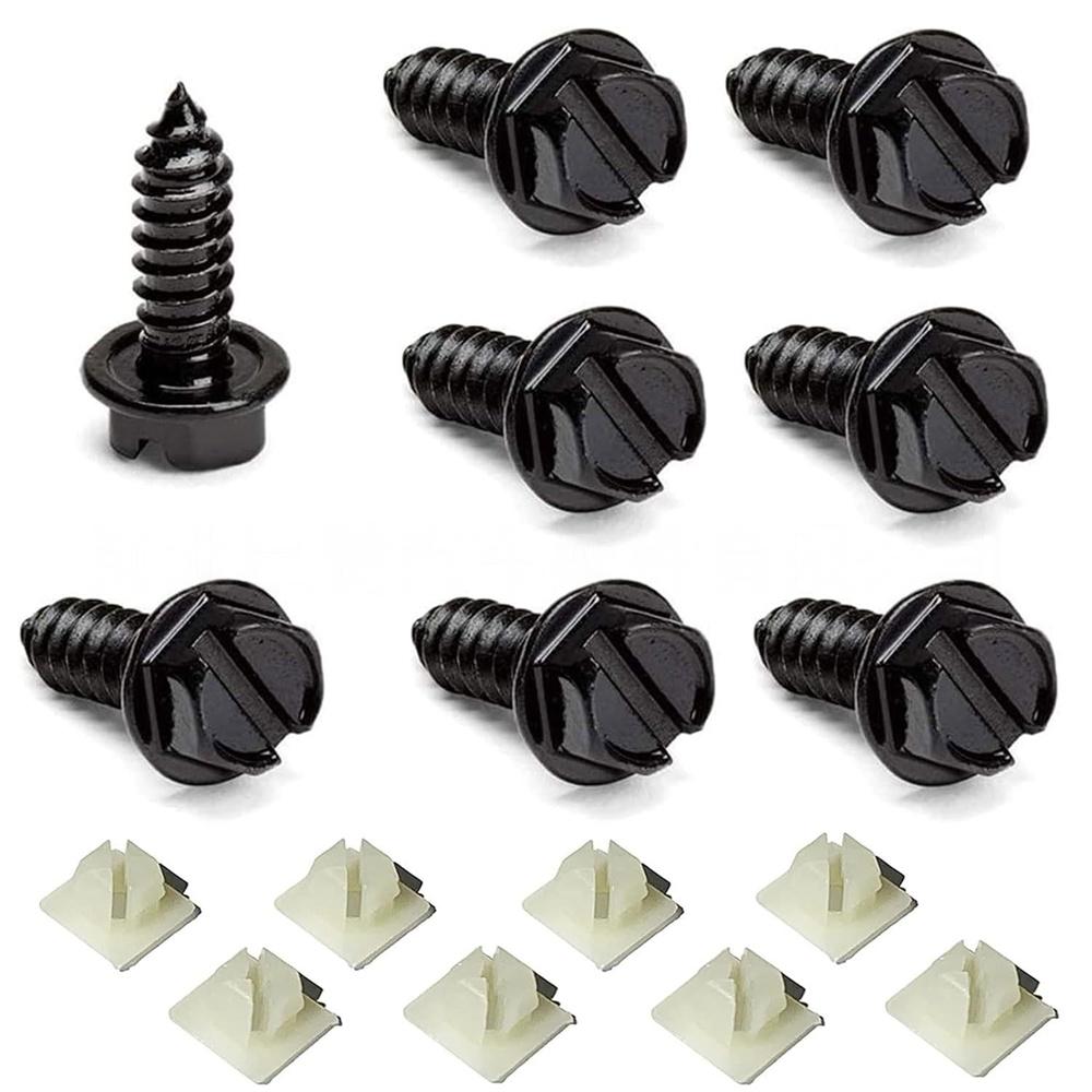 

8pcs License Plate Screws+Clips