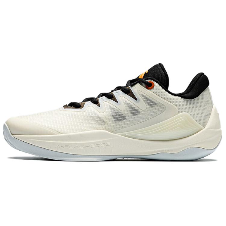 Anta Jianshan 2.5 Retro Comfortable Trendy Slip-Resistant Durable Low-Top Basketball Shoes Men Sneaker Ivory-White 112521604-1