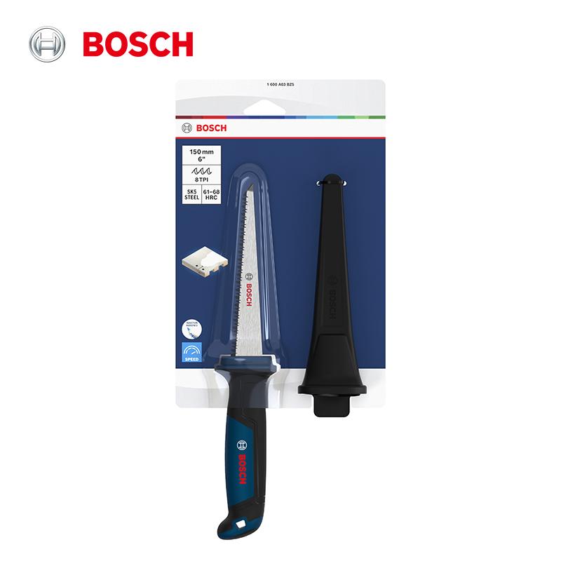 Bosch Gypsum Saw Drywall Saw 150mm 8TPI three-sided cutting teeth hardened with tether hole