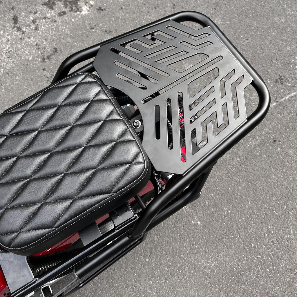 Yoothi Compatible Steel Rear Carrier Extension for Honda Super Cub and Cross Extends Cargo Compatible with Top Cases and Rear Includes Cargo Custom