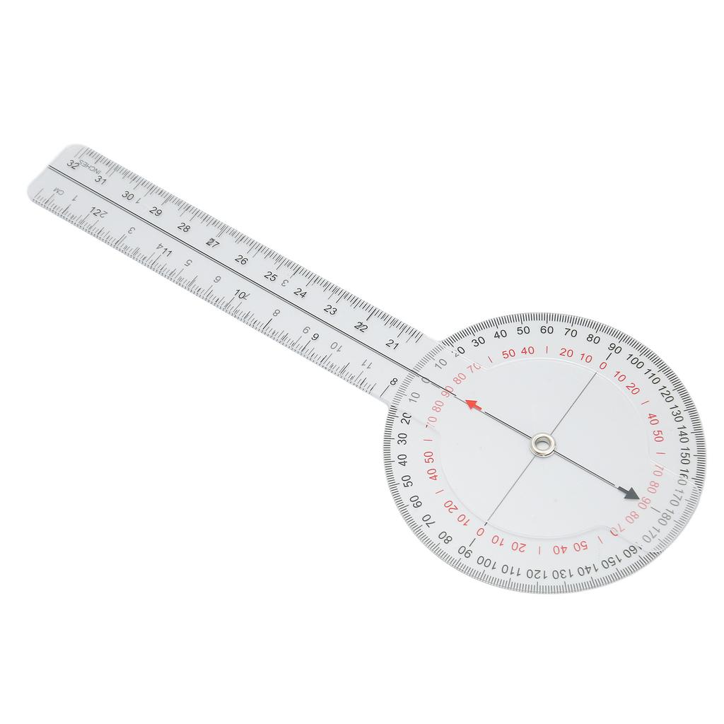 Protractor Angle Ruler Measurement Clear Scale Transparent Limb Angle Goniometer Ruler for Spinal Curvature