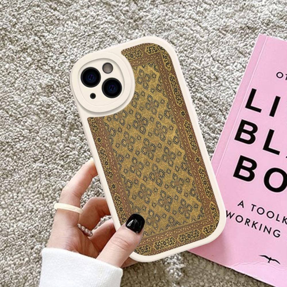 Persian Carpet Phone Case Hard Leather For iPhone 14 13 12 Mini 11 14 Pro Max Xs X Xr 7 8 Plus Fundas
