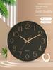 10-Inch Nordic Style 3D Wall Clock for Bedroom or Living Room