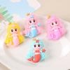 Mermaid Keychain Cartoon Colorful Multipurpose Three-dimensional Reusable Decorative Gift Cute Princess Doll Key Ring Backpack Pendant for Handbag