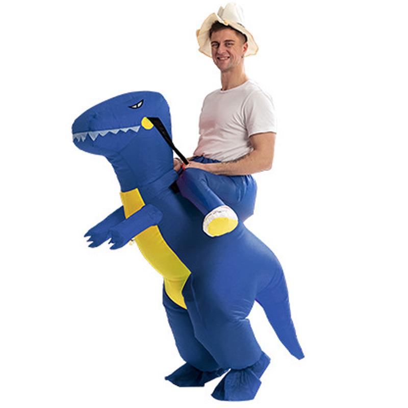 Aufblasbares Dinosaurier-Fahrradkostüm – Lustige Requisite für Partys & Cosplay