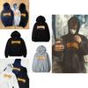 Felpa con cappuccio alla moda con stampa fiamme per uomo taglie forti