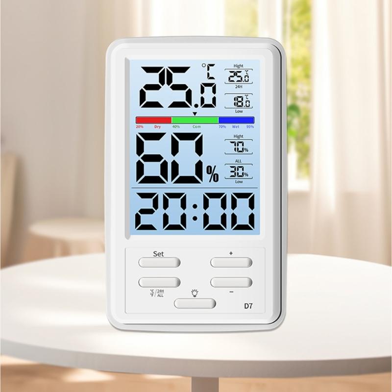 Digital Indoor Hygrometer Thermometers High Accuracy Temperature Humidity Meter for Home Offices Cellars Basements