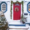 Holiday Charm Pine Branch Wreath Christmas Wreath Hangings with Pinecones and Berries for Welcoming Door Decors