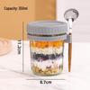 Oatmeal Portable Breakfast Blender Cup - Thickened Glass, Sealed for Milk or Salad