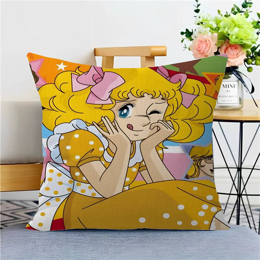 Candy Candy Anime Cushion Cover Pillow Cover Decor Pillowcase Printed Cushion Case For Couch