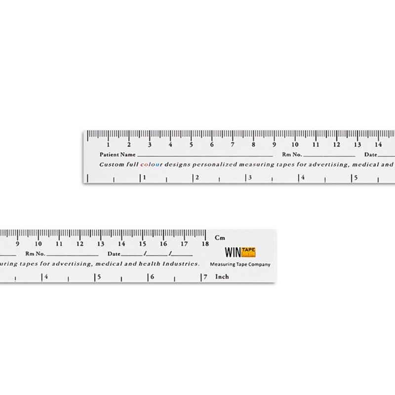 150 Stück Wundmessband Papier Wundlineale Präzises 18 cm Messwerkzeug für das Gesundheitswesen