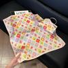 Fashion Black and White Printing Temperament Square Scarf Imitation Silk Korean Version Decorative Scarf Scarf Professional Decorative Shawl Silk Scar