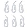 50pcs Wide Range Of Application Plastic Accessories Smooth And Polished Comma Hook  Home
