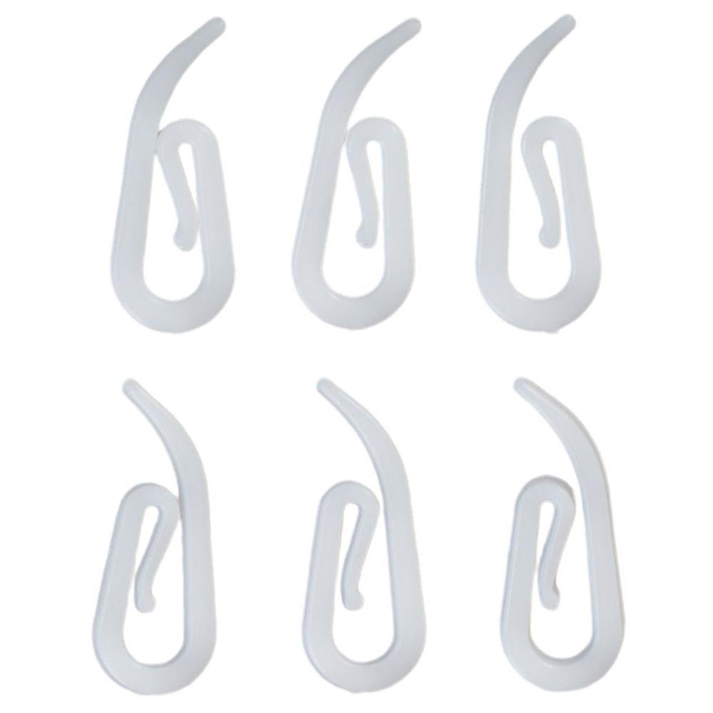 50pcs Wide Range Of Application Plastic Accessories Smooth And Polished Comma Hook  Home