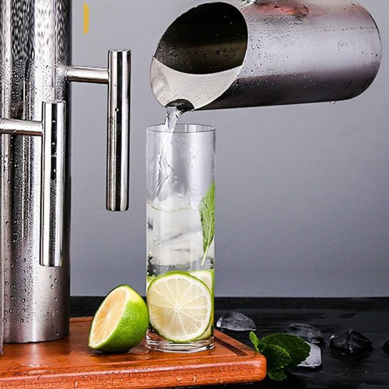 Stainless Steel Straight Body Pouring Pots Large Capacity Water Pitcher Water Jugs Suitable for Office and Home Use